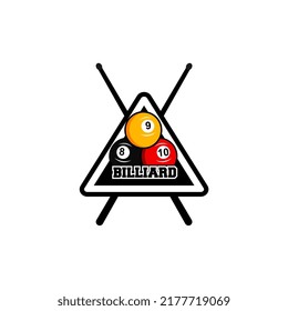billiard logo vector, suitable for logos, icons, mascots, templates, etc