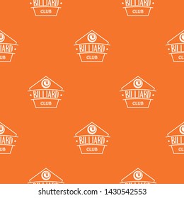 Billiard pattern vector orange for any web design best