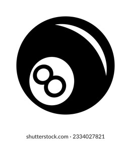 billiard or pool ball vector icon