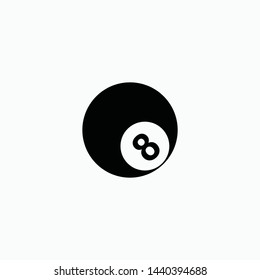 billiard sign icon vector symbol isolated