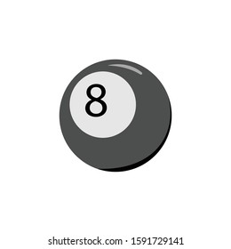 Billiard simple illustration clip art vector