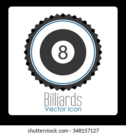 billiard sport design, vector illustration eps10 graphic 
