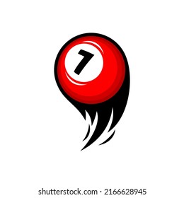 billiard sport design vector on white background