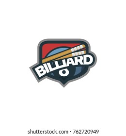 Billiard sport logo & icon vector