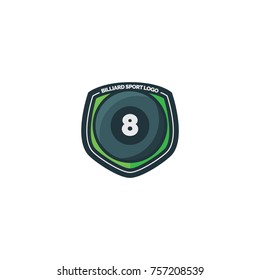 Billiard sport logo vector