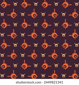 Billiard standard trendy multicolor repeating pattern vector illustration background design