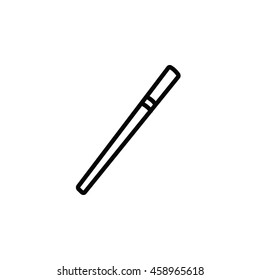 Billiard Stick Outline Icon