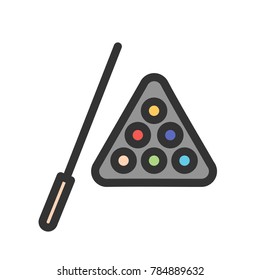 Billiard, stick, snooker