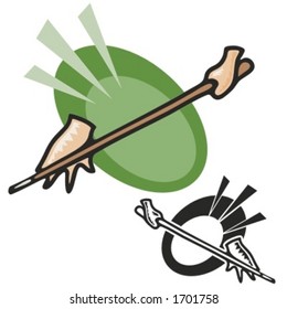 Palo de billar. Ilustración del vector