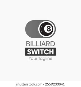Billiard Switch Logo Design Template. Good for Business, Agency, Community and Organization.