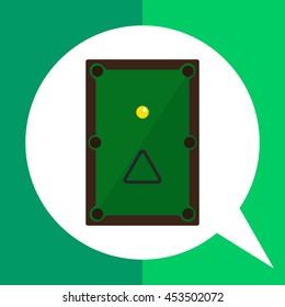 Billiard table icon