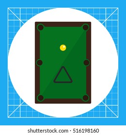 Billiard table icon