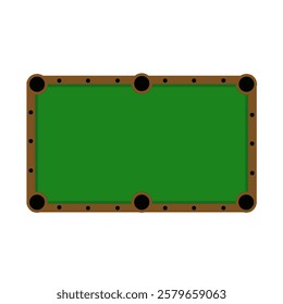 Billiard table icon isolated on white background.