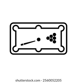 billiard table icon vector pool table