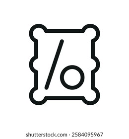 Billiard table line icon, billiards table vector symbol with editable stroke