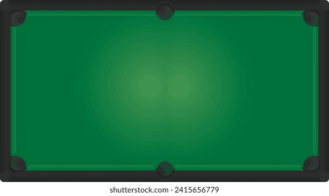 Billiard table top view. vector