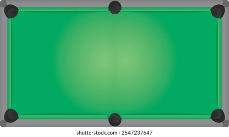 Billiard table top view. vector