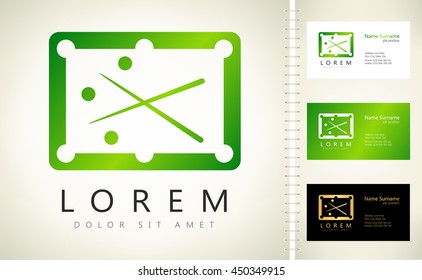 billiard table vector