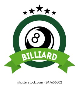 billiard tournament design, vector illustration eps10 graphic