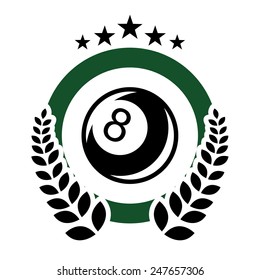 billiard tournament design, vector illustration eps10 graphic