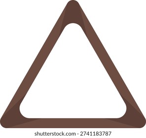 Billiard Triangle Rack Flat Icon Vector
