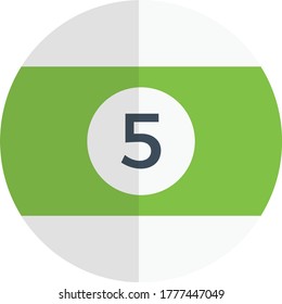 billiard vector flat color icon