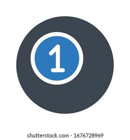 billiard vector glyph color icon 
