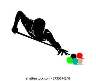 billiard vector icon for app and web