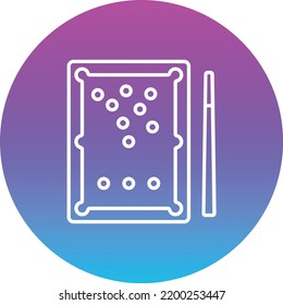 Billiard vector icon. Can be used for printing, mobile and web applications.