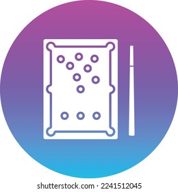 Billiard vector icon. Can be used for printing, mobile and web applications.