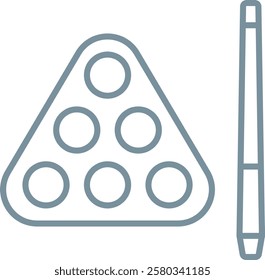 Billiard vector icon. Can be used for printing, mobile and web applications.