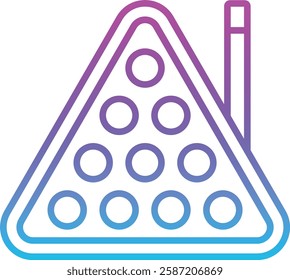 Billiard vector icon. Can be used for printing, mobile and web applications.