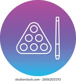 Billiard vector icon. Can be used for printing, mobile and web applications.