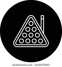 Billiard vector icon. Can be used for printing, mobile and web applications.
