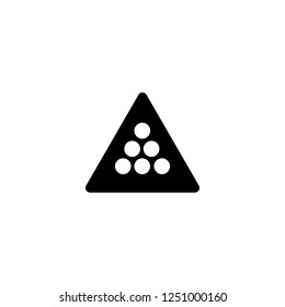 billiard vector icon. billiard sign on white background. billiard icon for web and app