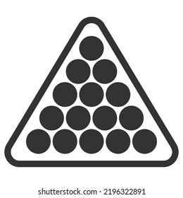 Billiard vector icon. Snooker sign. Flat style vector illustration isolated on white background