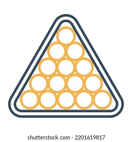 Billiard Vector Icon which is suitable for commercial work and easily modify or edit it

