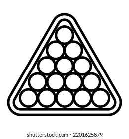 Billiard Vector Icon which is suitable for commercial work and easily modify or edit it
