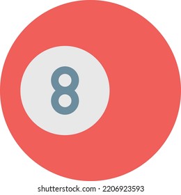 billiard Vector illustration on a transparent background. Premium quality symmbols. Line Color vector icons for concept and graphic design.