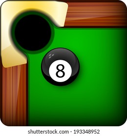 billiards abstract vector illustration isolated on background eps 10 / billiards