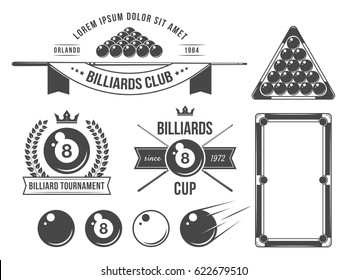 Billiards accessories and emblems