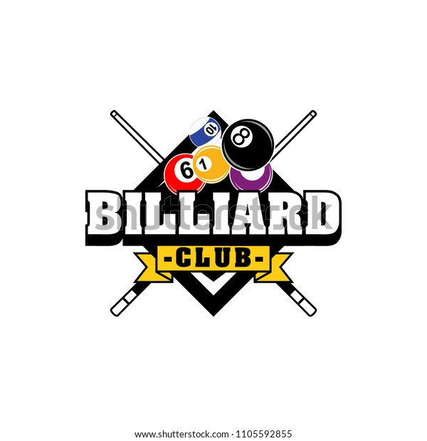 Billiards Badges Design Logos Ball Sticks Stock Vector (Royalty Free ...