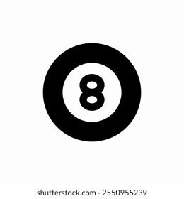 billiards ball icon sign vector