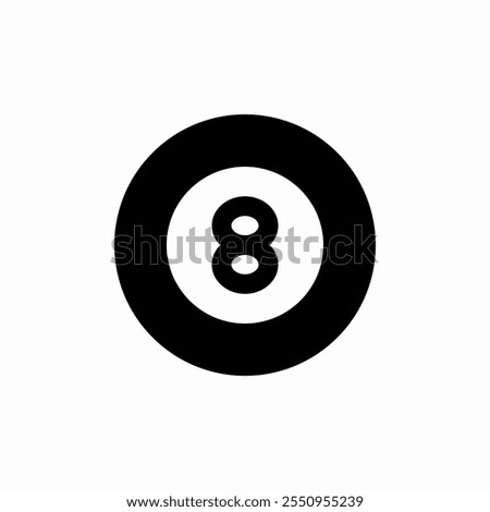 billiards ball icon sign vector