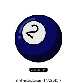 Plantilla de logotipo de ilustración de vectores de icono de Ball para muchos fines.