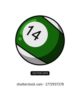 Billiards Ball icon vector illustration logo template for many purpose.