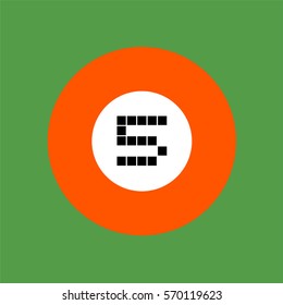 billiards ball number five