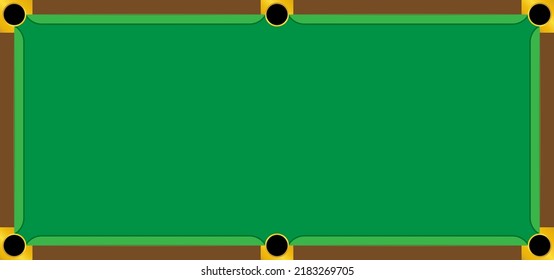 Ilustración de tablero de Billiards. Antecedentes con temática deportiva y de juegos. Vector editable