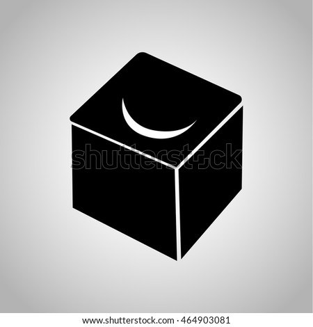 Billiards chalk icon on the background