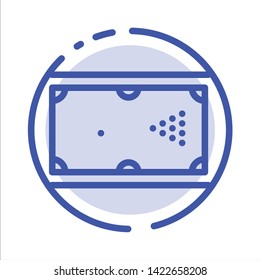 Billiards, Cue, Game, Pocket, Pool Blue Dotted Line Line Icon